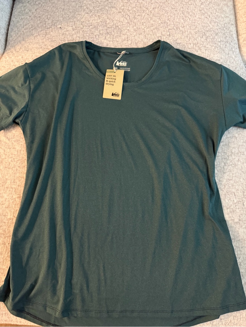 REI Women's Short Sleeve Crew Tee - Teal Green